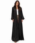 Brass – Washed Silk Flared Abaya