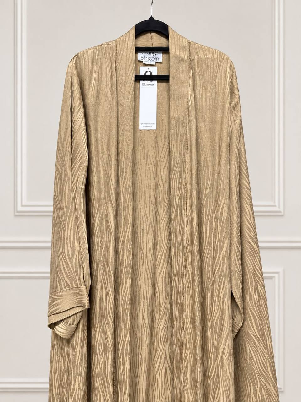 Brass – Washed Silk Flared Abaya