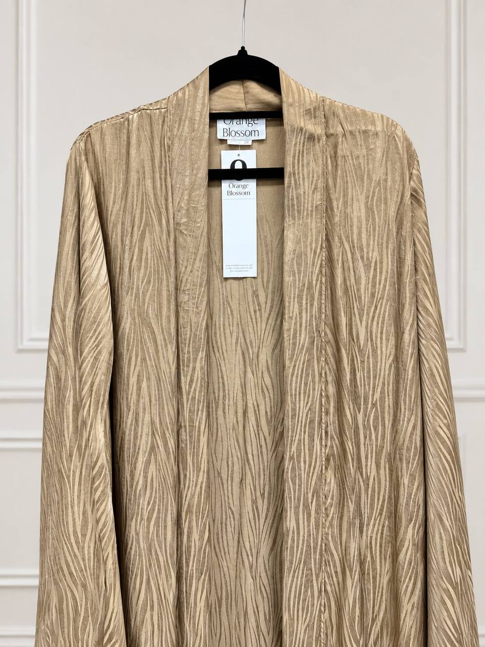 Brass – Washed Silk Flared Abaya