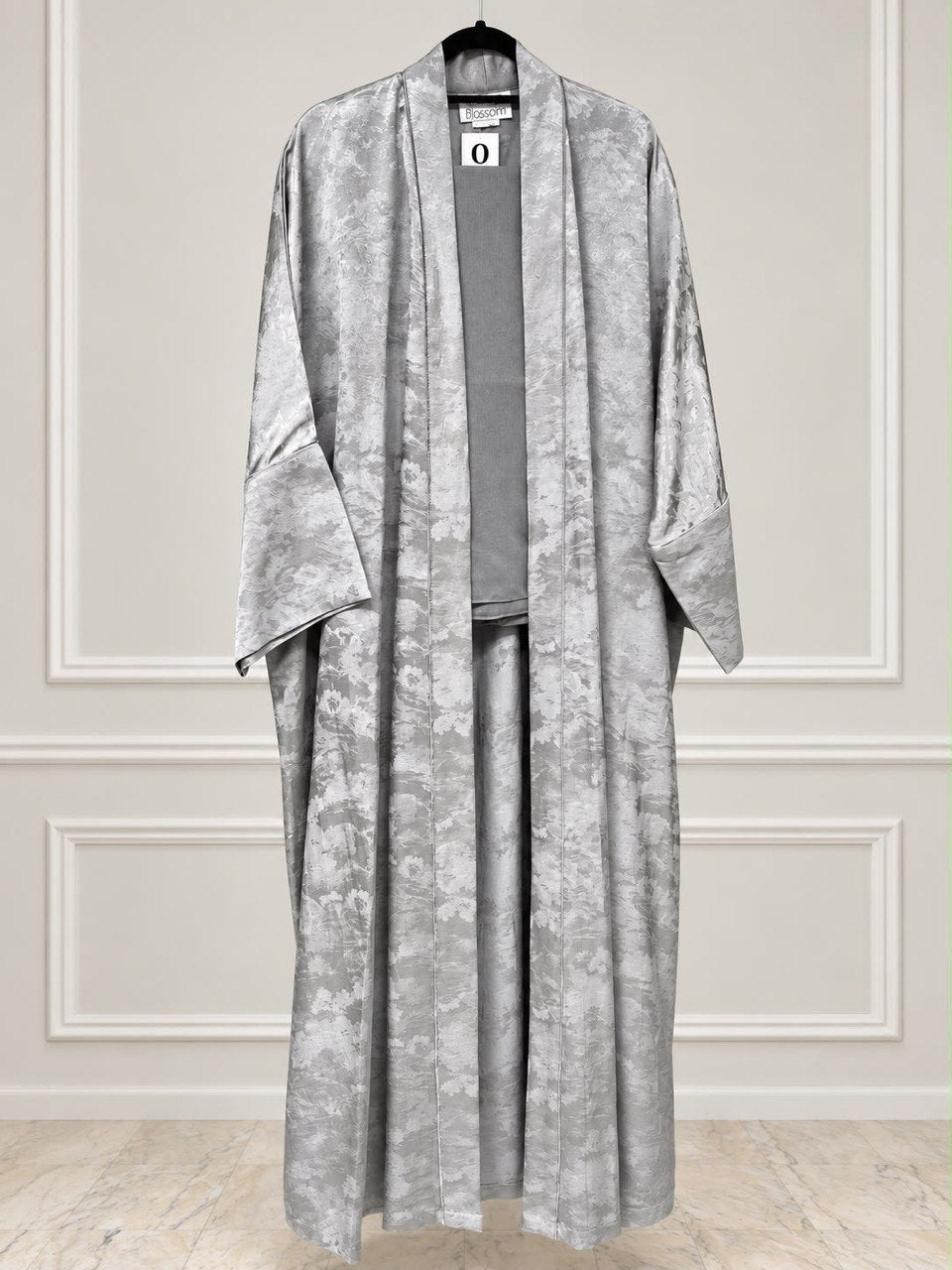 Mocha 2.0 – Floral Woven Viscose Linen Kaftan Abaya