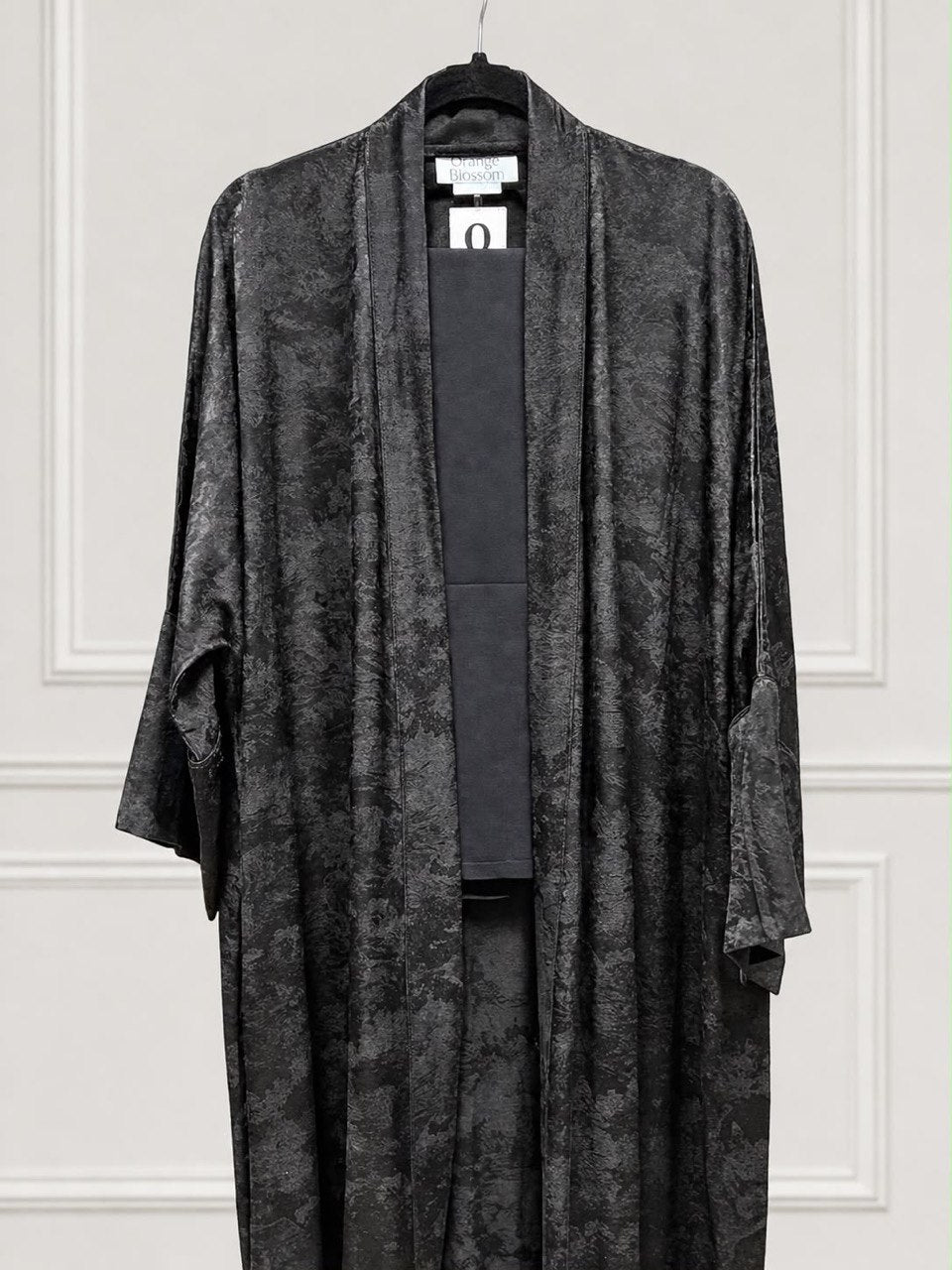 Mocha 2.0 – Floral Woven Viscose Linen Kaftan Abaya