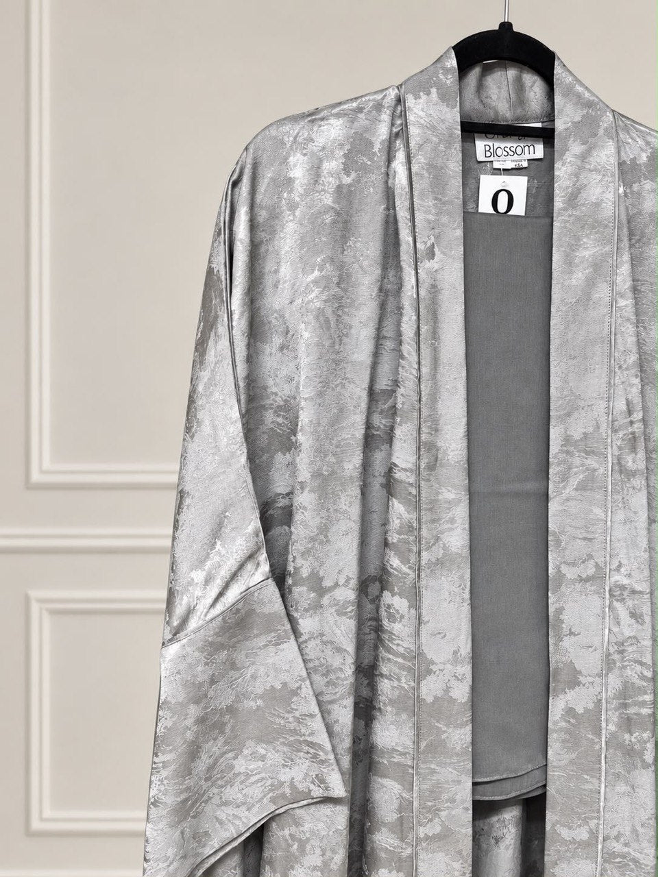 Mocha 2.0 – Floral Woven Viscose Linen Kaftan Abaya