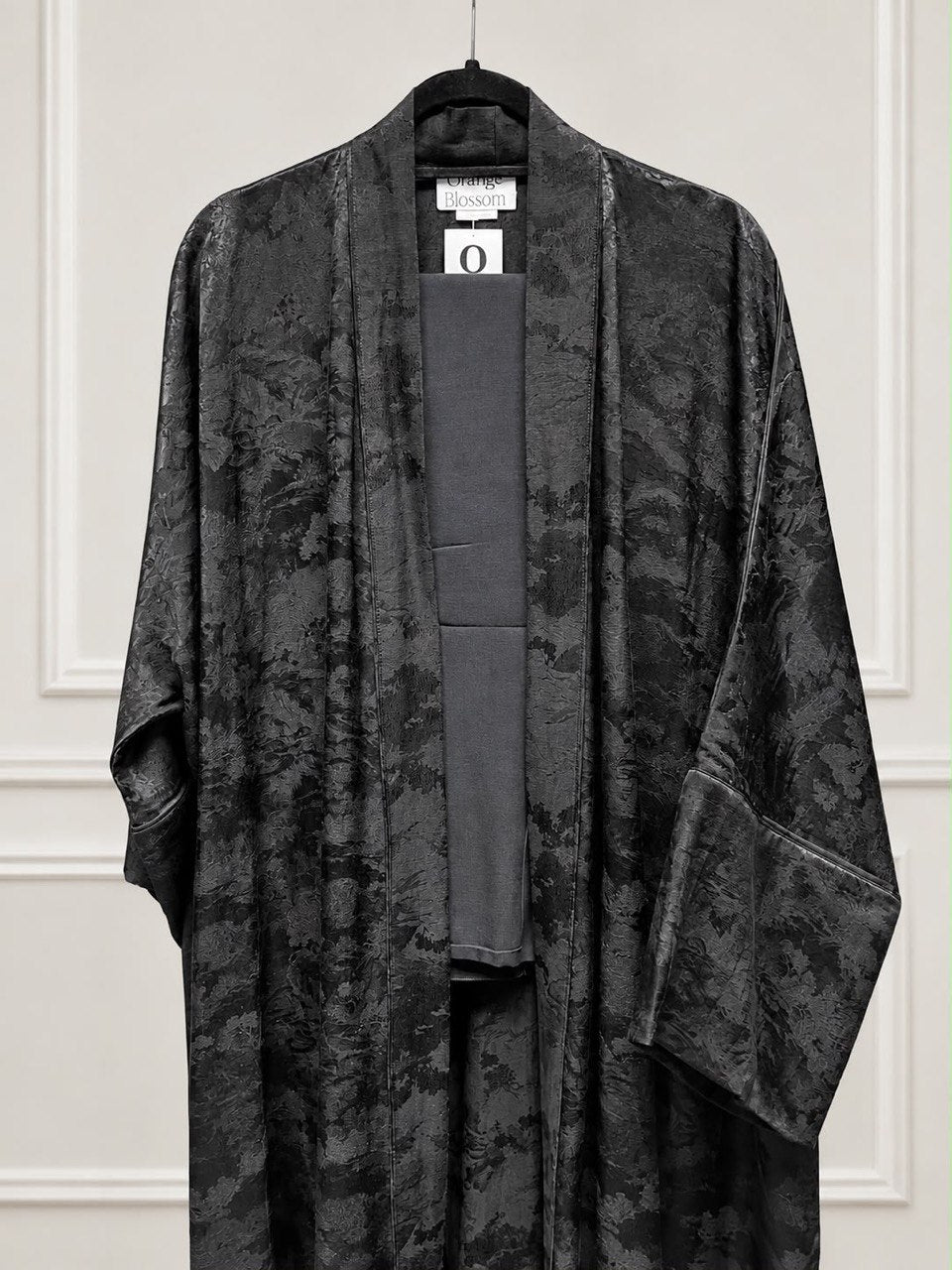 Mocha 2.0 – Floral Woven Viscose Linen Kaftan Abaya