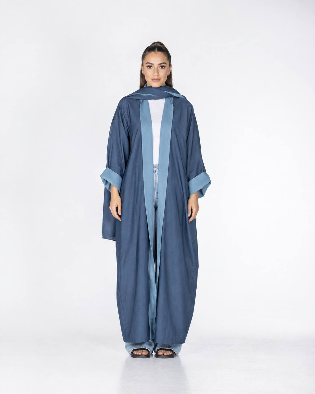 Lucia – Double-Sided Chiffon Kaftan Abaya