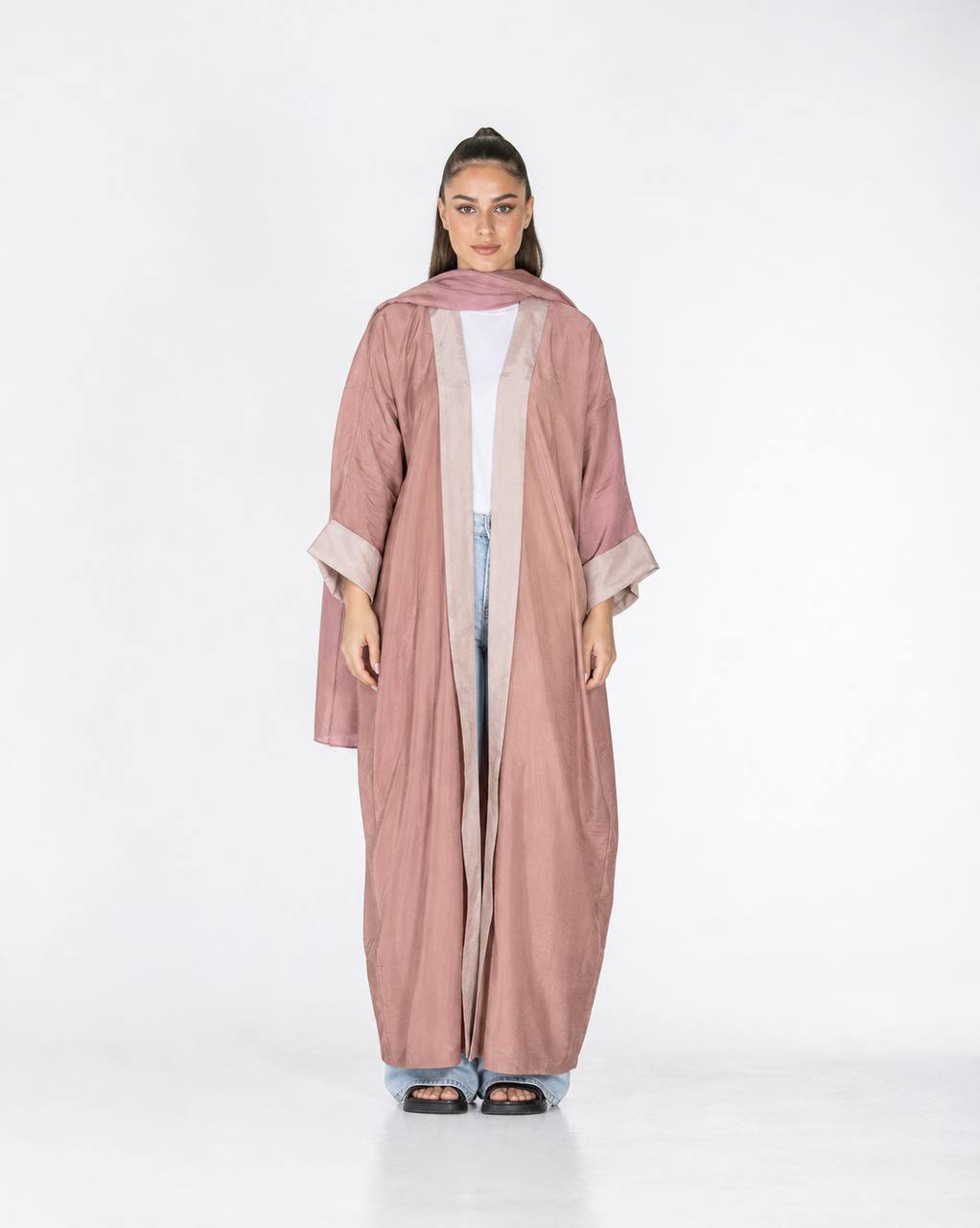  Lucia – Double-Sided Chiffon Kaftan Abaya