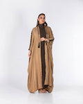 Ola Lux – Embroidered Washed Silk Bisht Abaya