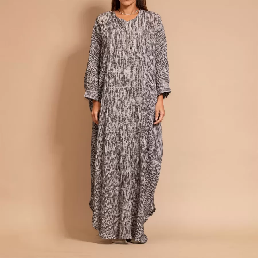 Tala Crinkle - Tie-Dye Cotton Loose Fitting Dress