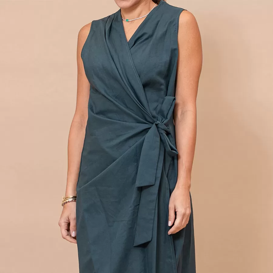 Wrap Dress - Sleeveless Long Under Abaya Wear - Image 2