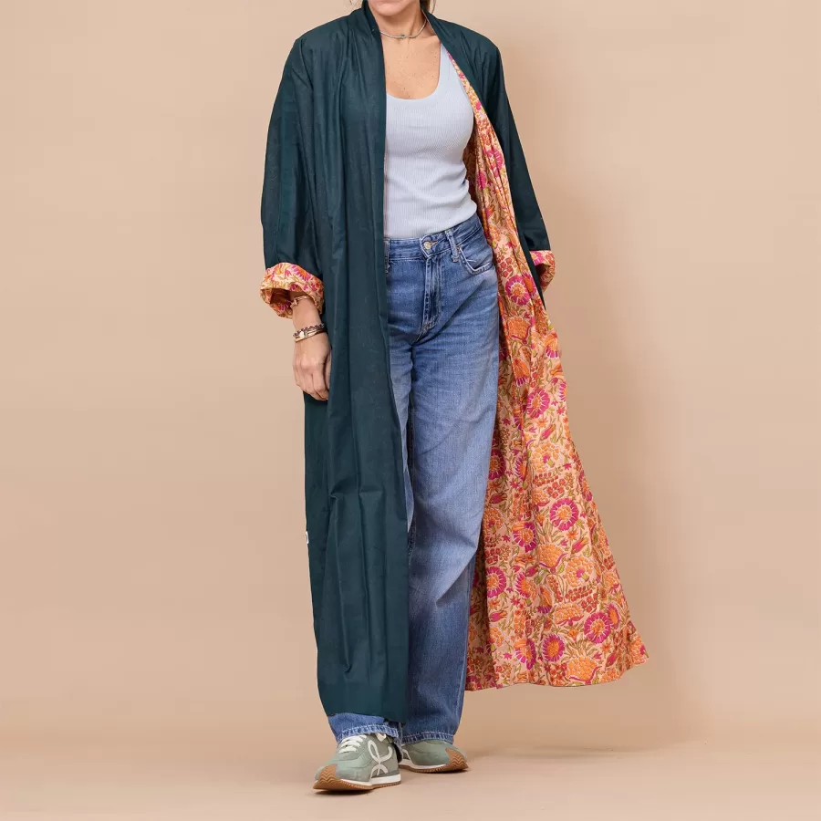 Mom 2 in 1 - Reversible Cotton Abaya - Image 3