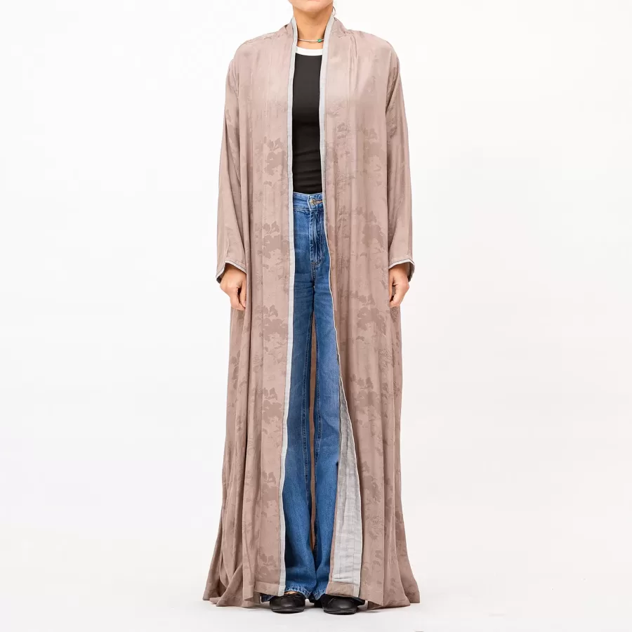 Faye Lux - Self-Print Linen A-Line Abaya - Image 2