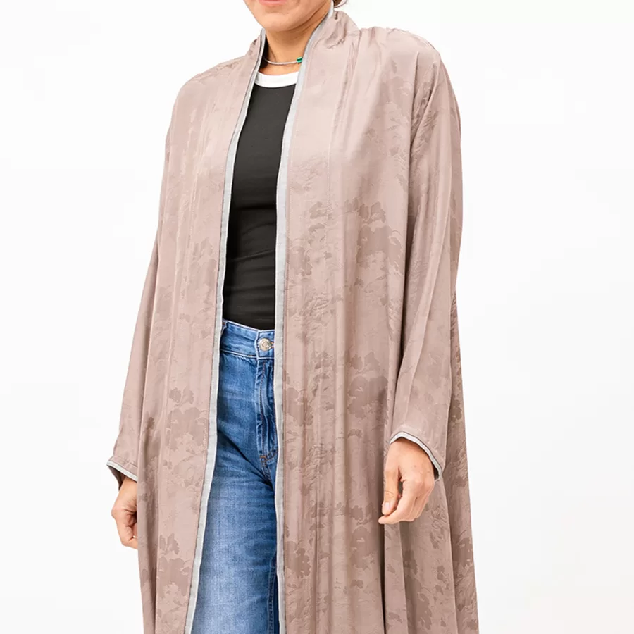 Faye Lux - Self-Print Linen A-Line Abaya - Image 3