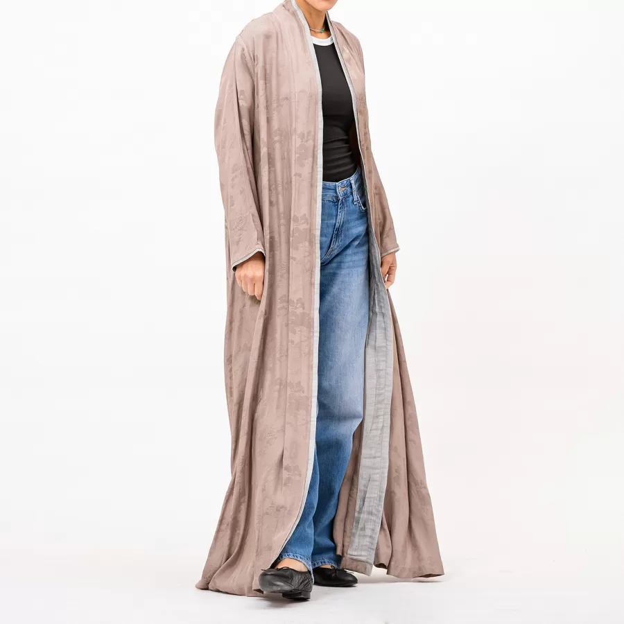 Faye Lux - Self-Print Linen A-Line Abaya - Image 4