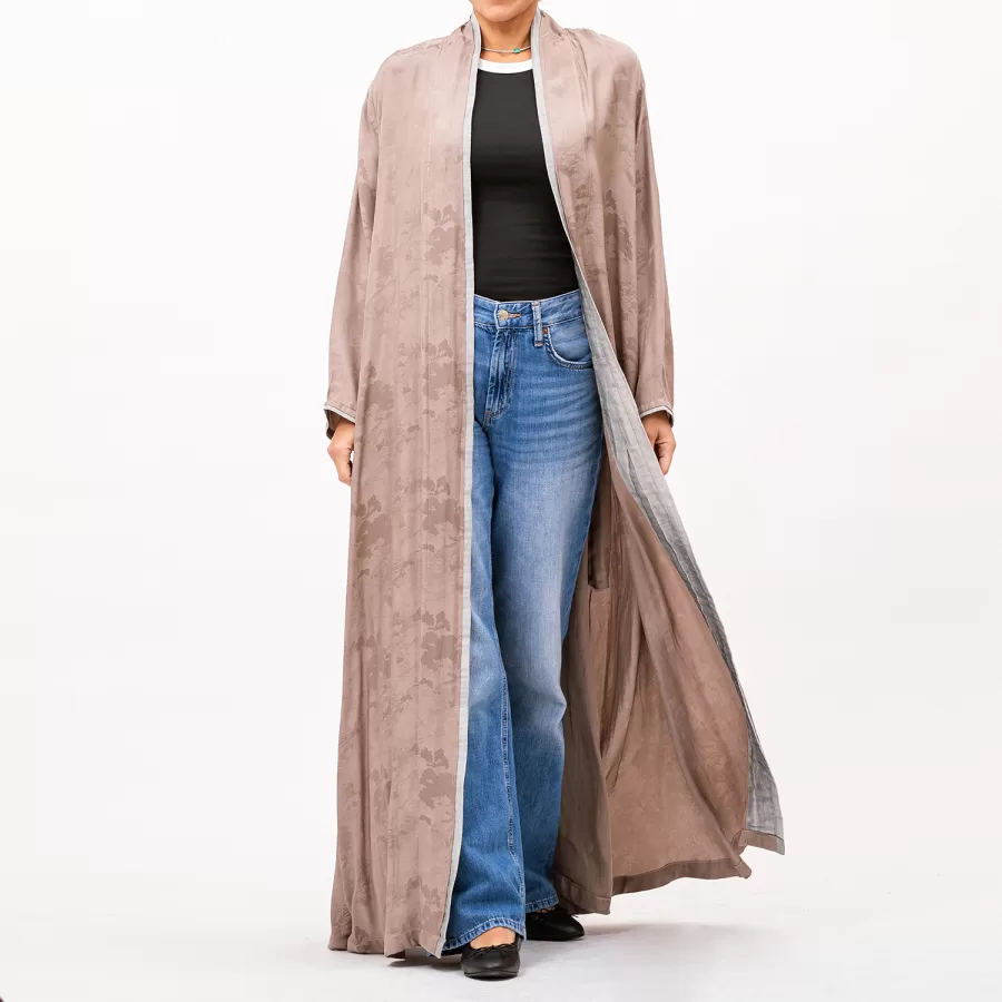 Faye Lux - Self-Print Linen A-Line Abaya - Image 6