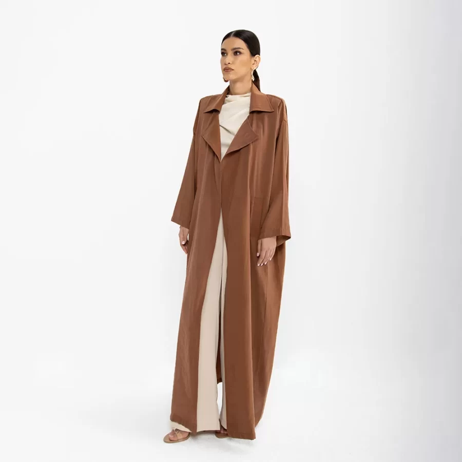 Apollo - Long Washed Linen Jacket - Image 4