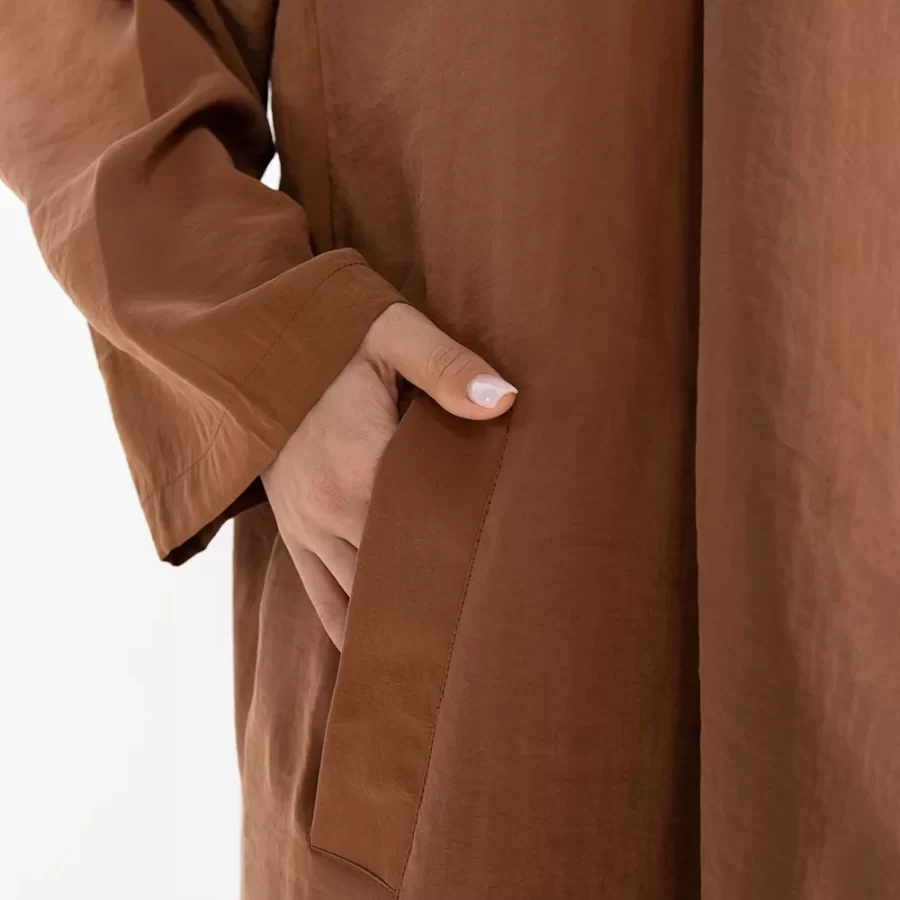 Apollo - Long Washed Linen Jacket - Image 3