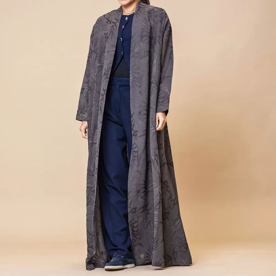 Leo - Woven Linen Flared Abaya - Image 3