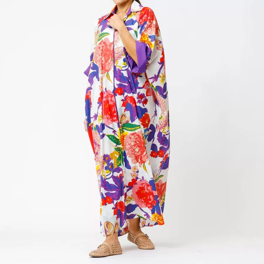 Opal - Floral Cotton Shirt Dress - Image 4
