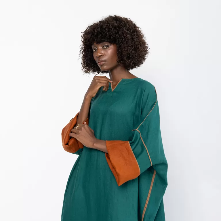 Chance - Linen Maxi Jalabiya