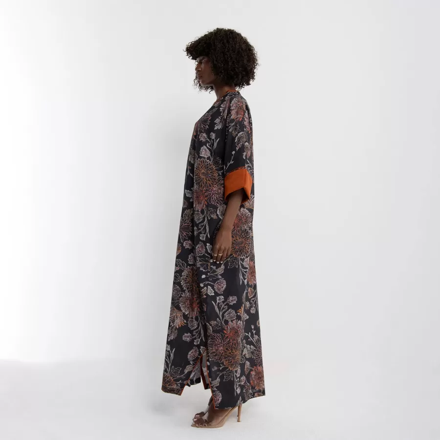 Emerald - Printed Cotton Kaftan