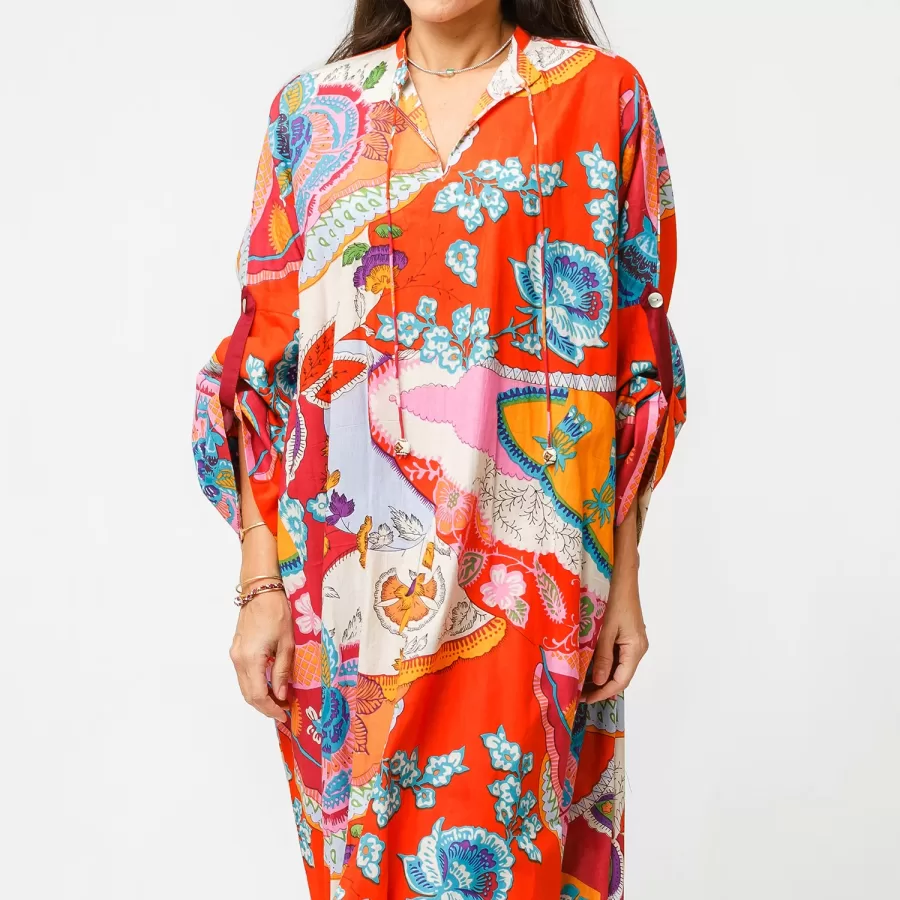 Savvy 2.0 - Printed Cotton Oversized Kaftan - Image 2
