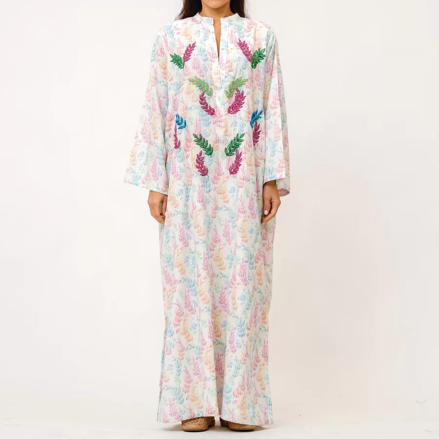 Chase 2.0 - Woven Cotton Jalabiya with Embroidery