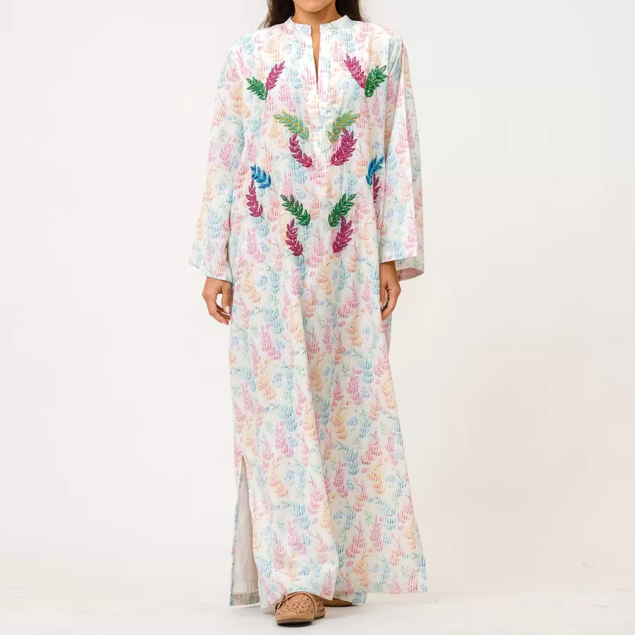 Chase 2.0 - Woven Cotton Jalabiya with Embroidery - Image 3