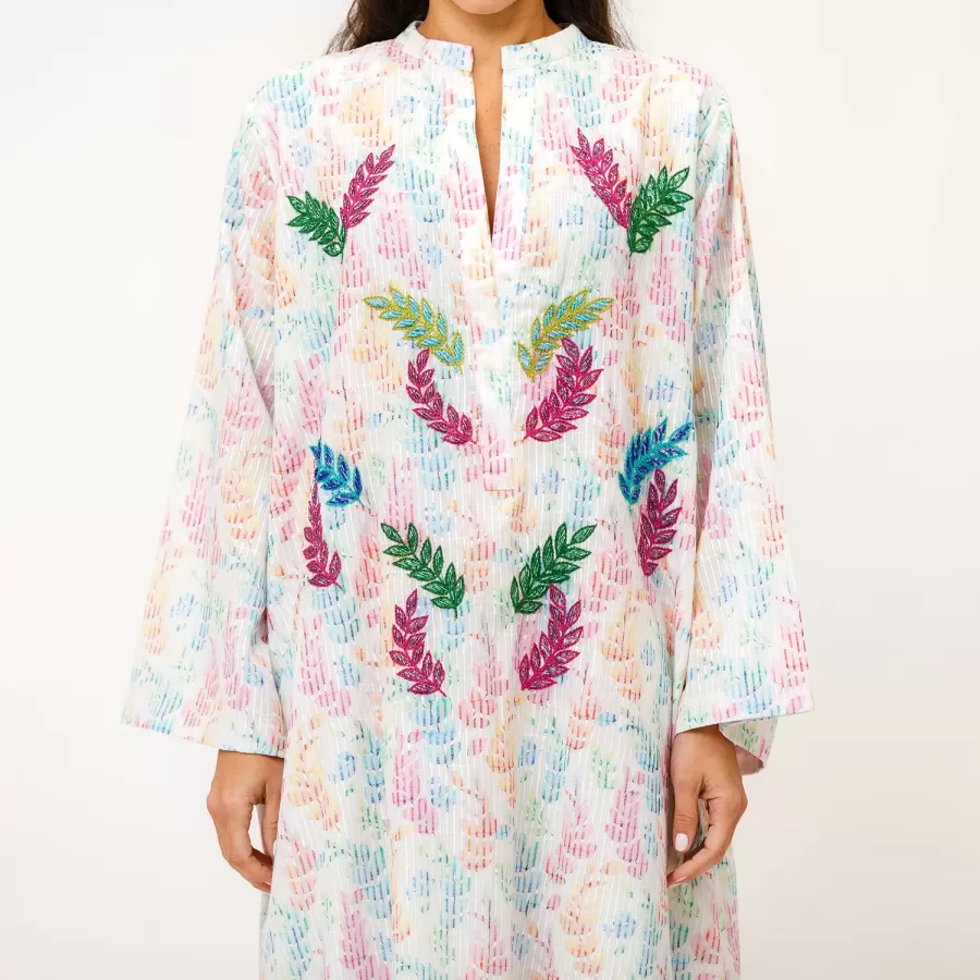 Chase 2.0 - Woven Cotton Jalabiya with Embroidery - Image 2