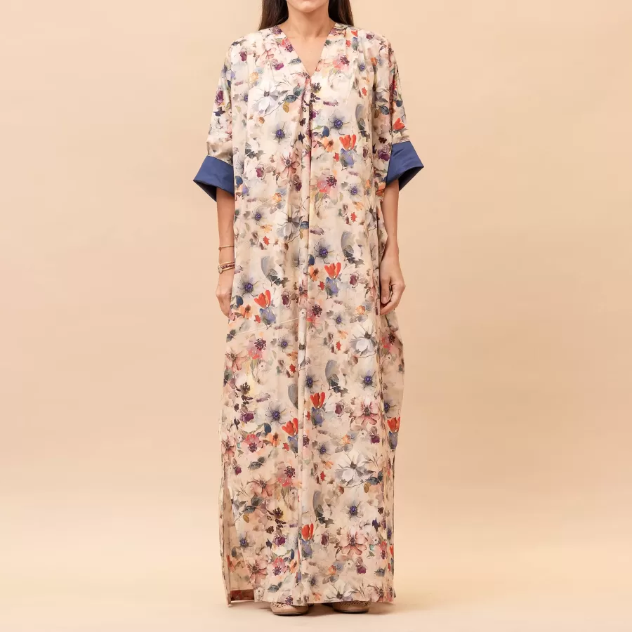 Grace - Printed Cotton Kaftan