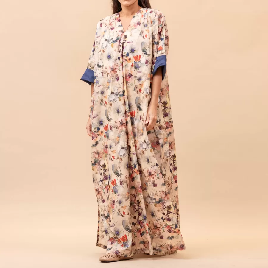 Grace - Printed Cotton Kaftan - Image 3