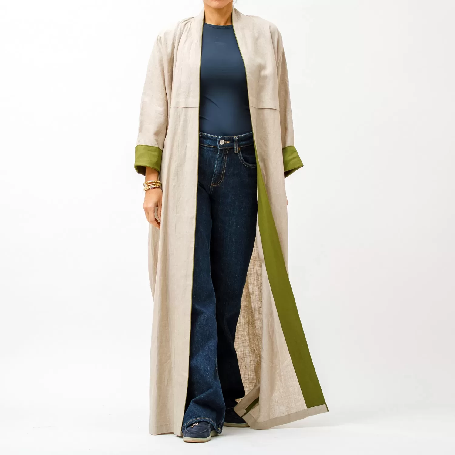 New Bloom - Bisht Linen Abaya - Image 4