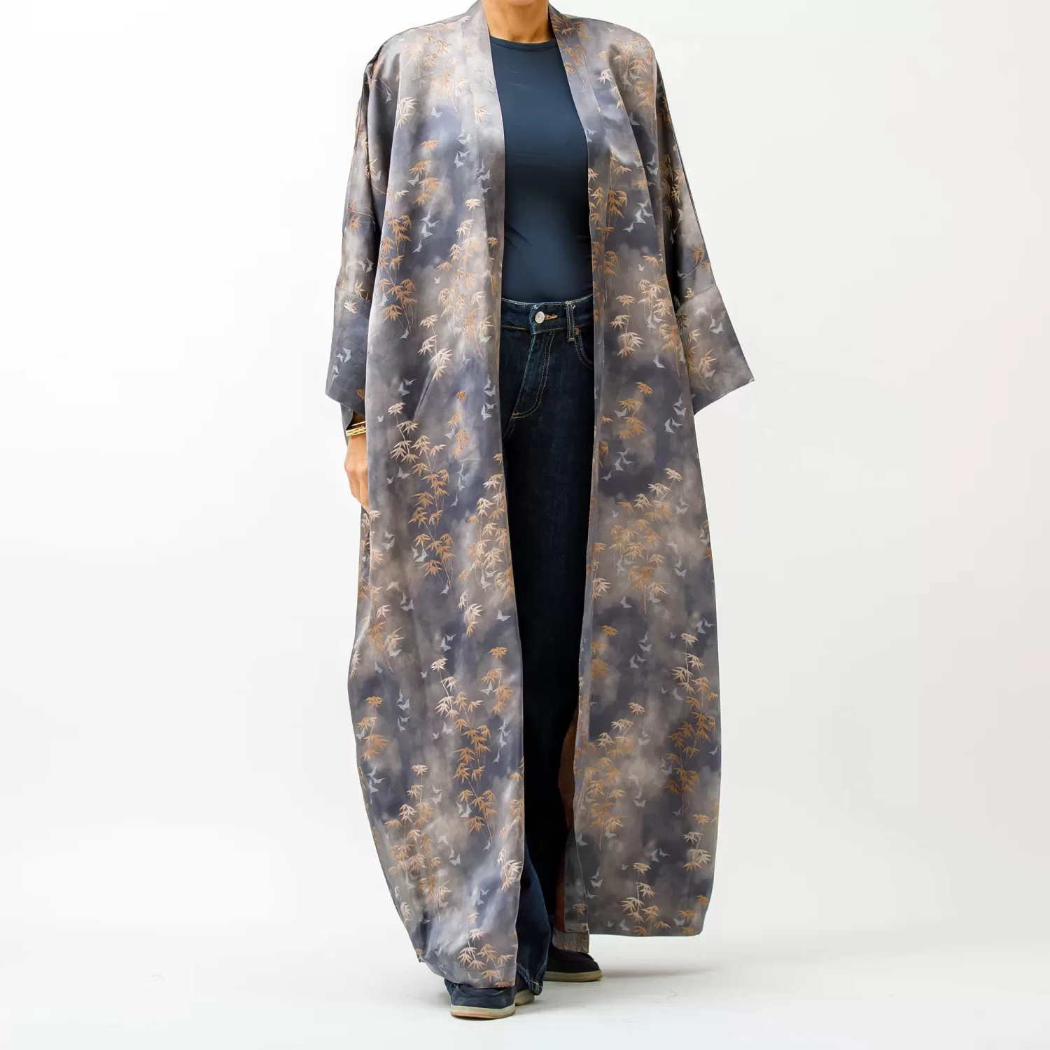 Astrid - Printed Silk Kaftan - Image 5