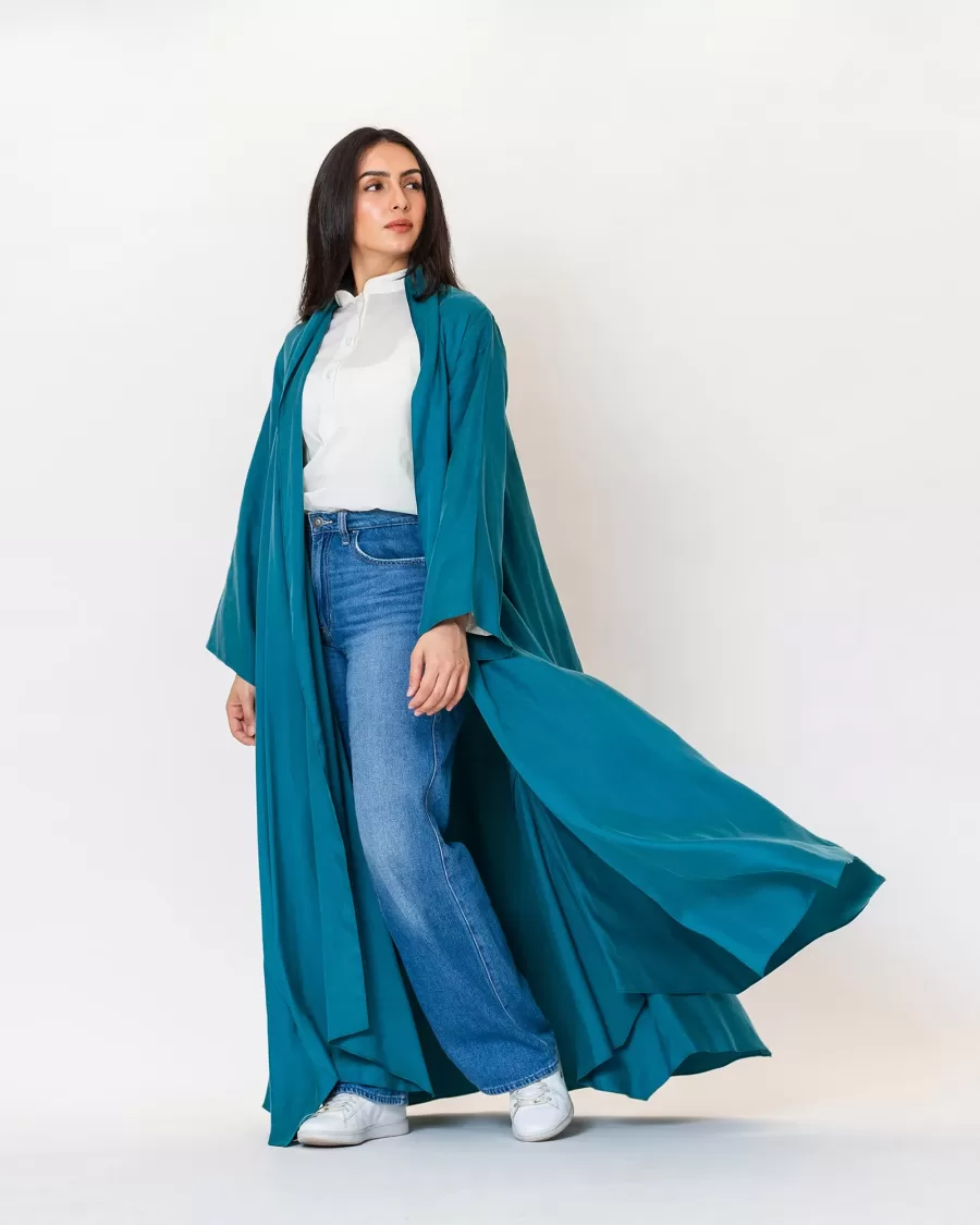 Palome Lux - Washed Silk Flared Abaya - Image 3