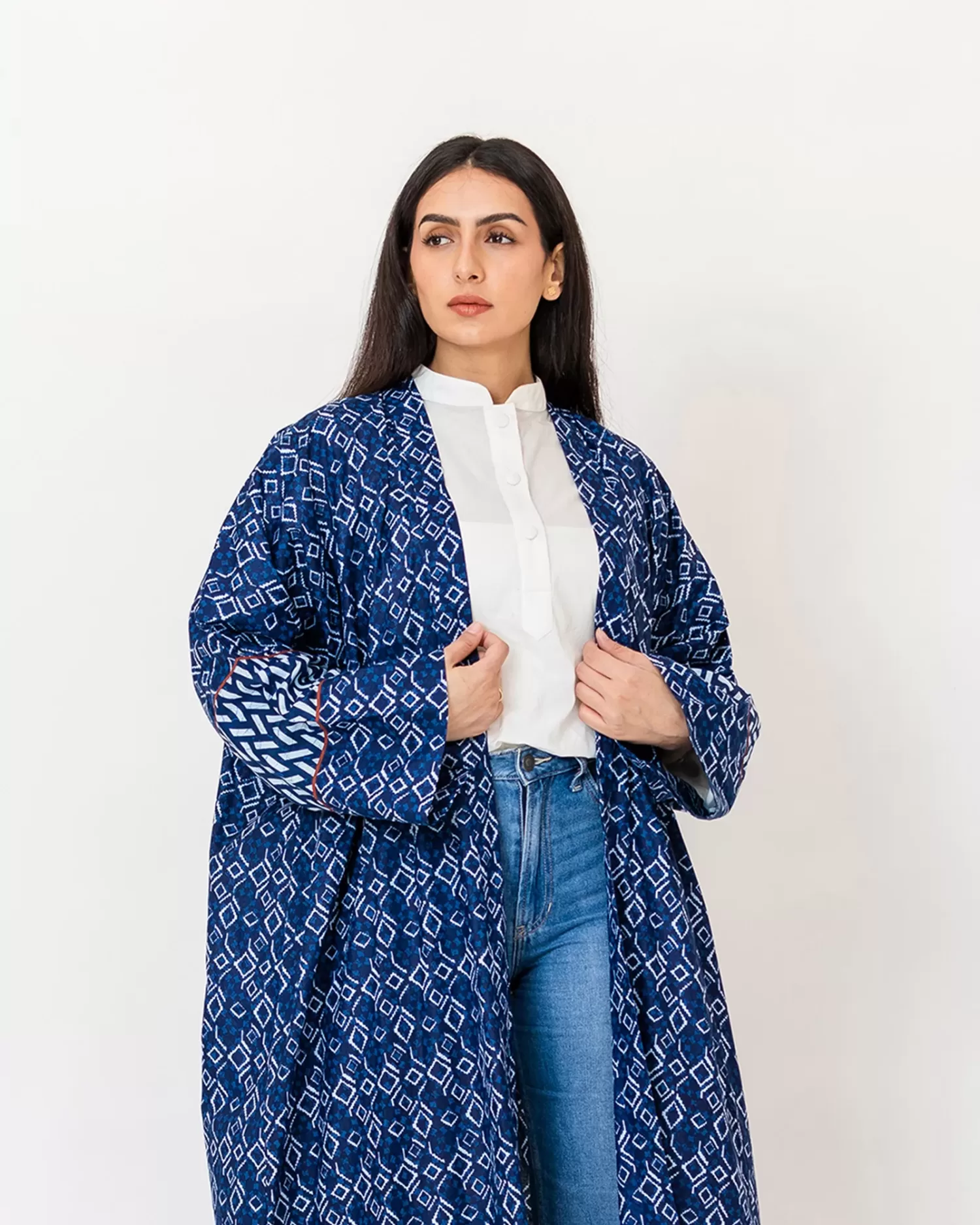 Boston 2.0 - Printed Cotton Abaya - Image 2