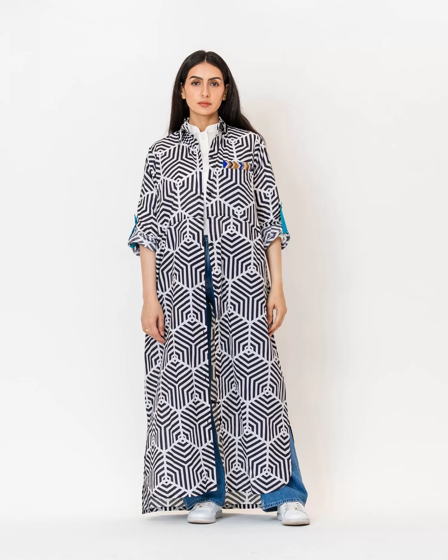 Lizzy - Printed Cotton Shirts with Embroidery - Image 1