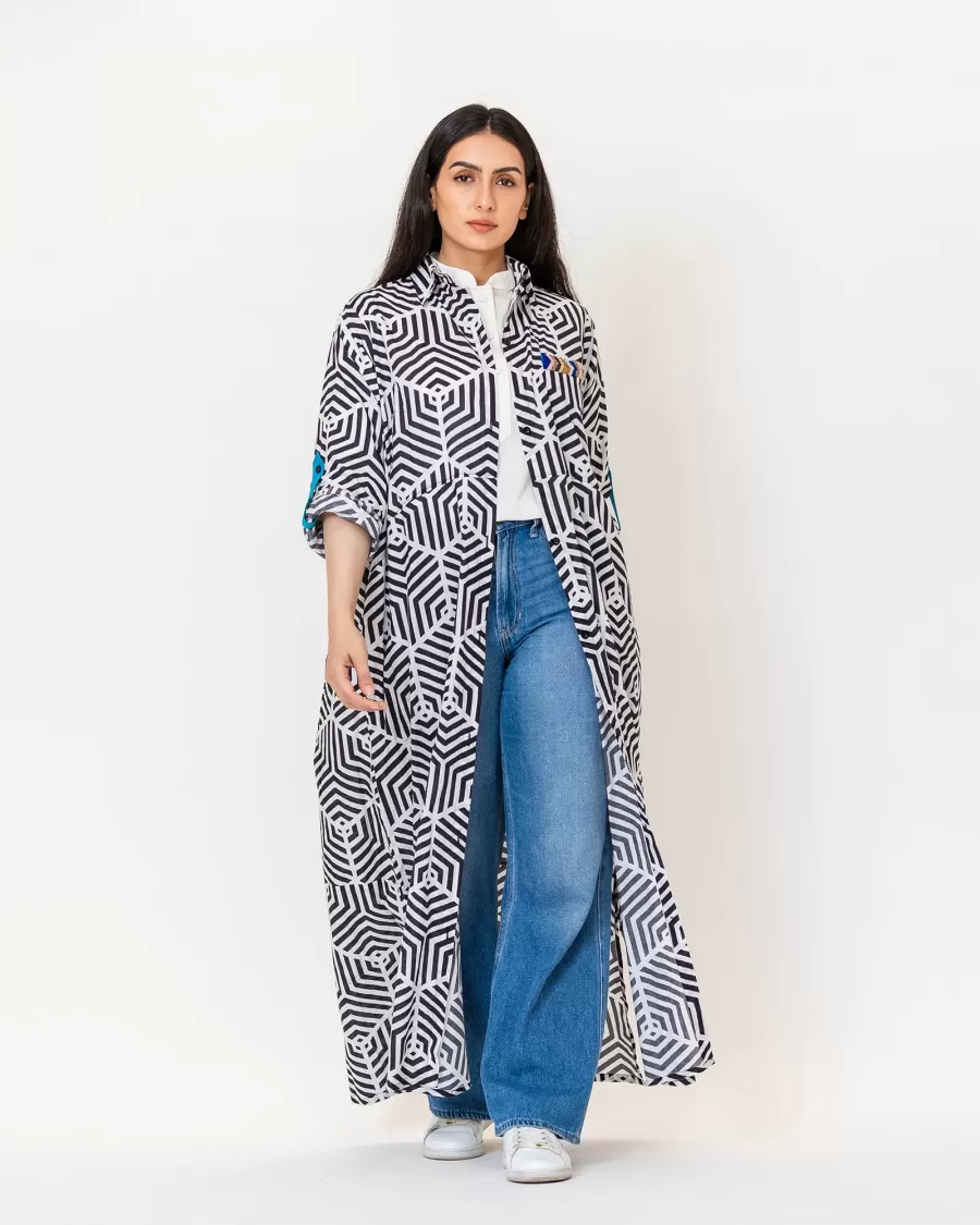 Lizzy - Printed Cotton Shirts with Embroidery - Image 3
