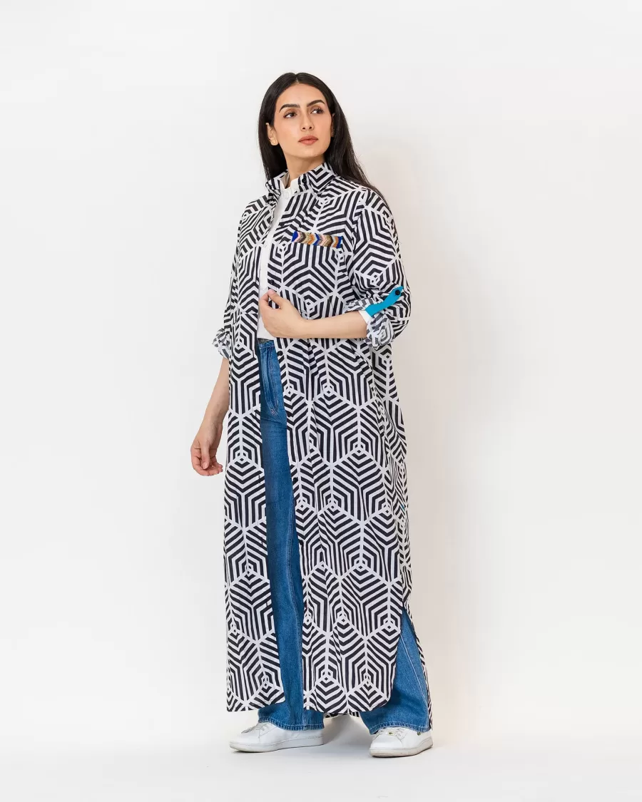 Lizzy - Printed Cotton Shirts with Embroidery - Image 4