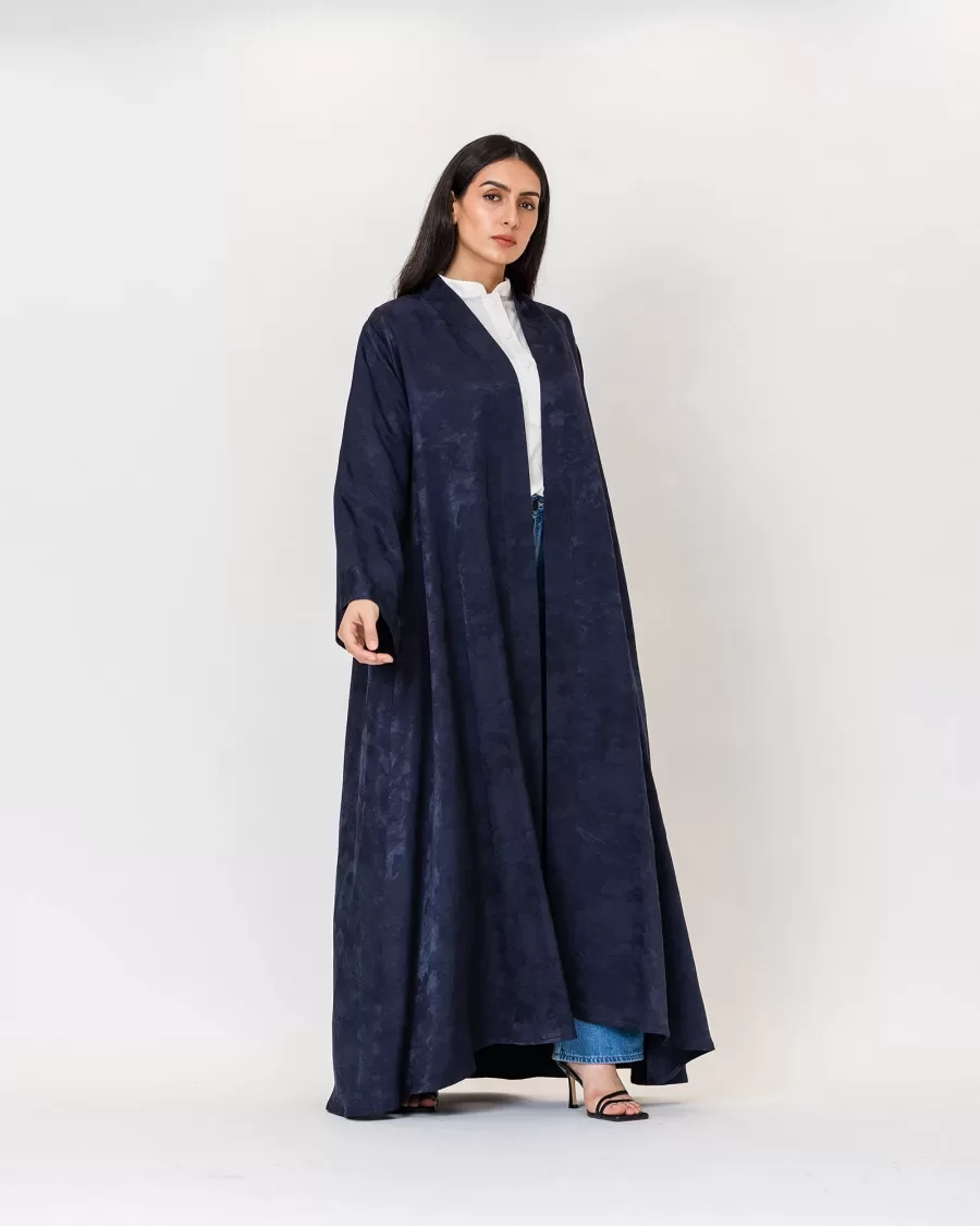 Nomad 2.0 - Woven Linen Silk Flared Abaya - Image 6