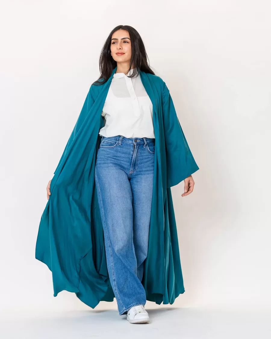 Palome Lux - Washed Silk Flared Abaya - Image 5