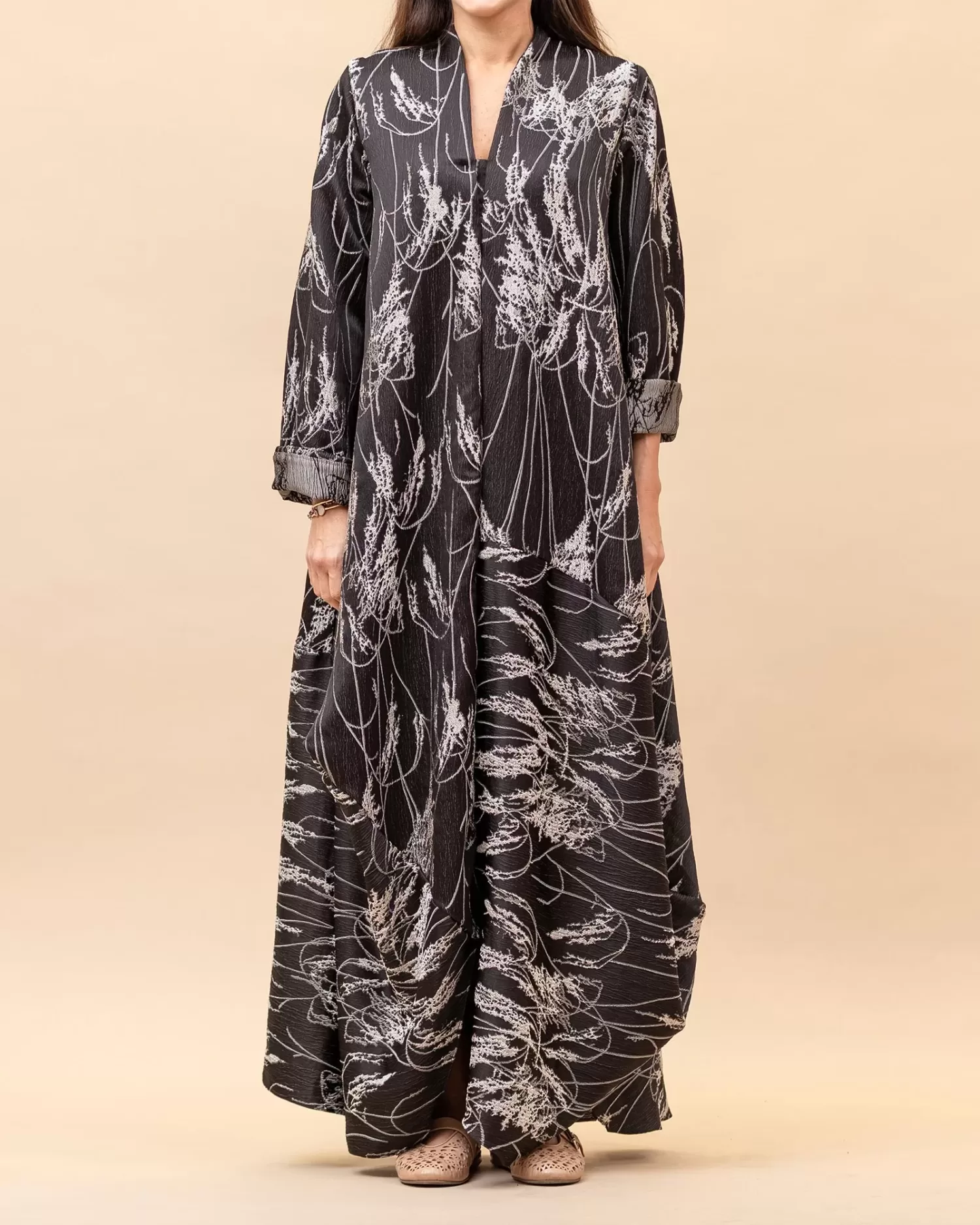 Zenayah Lux - Asymmetrical Embossed Dress - Image 1