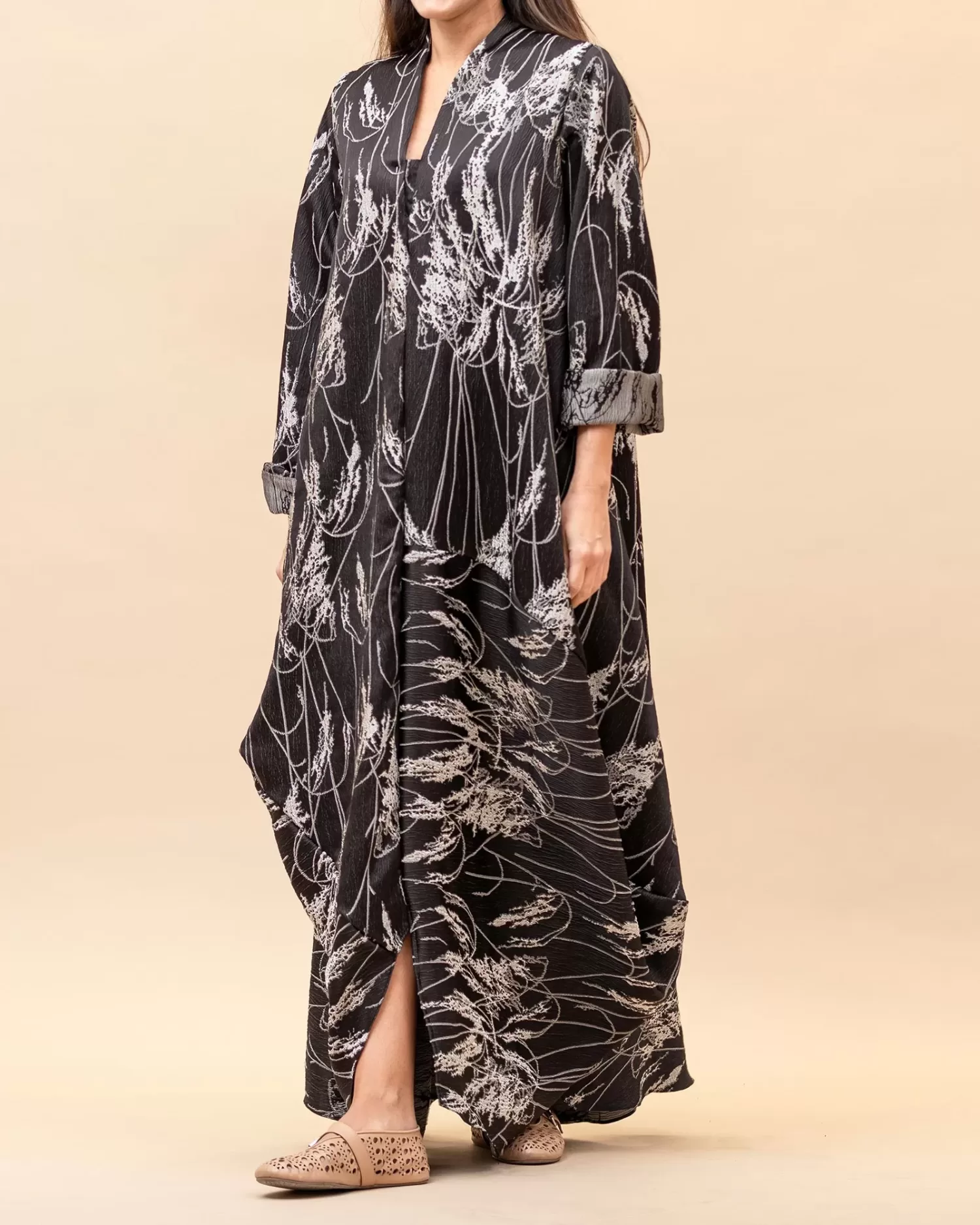 Zenayah Lux - Asymmetrical Embossed Dress - Image 3