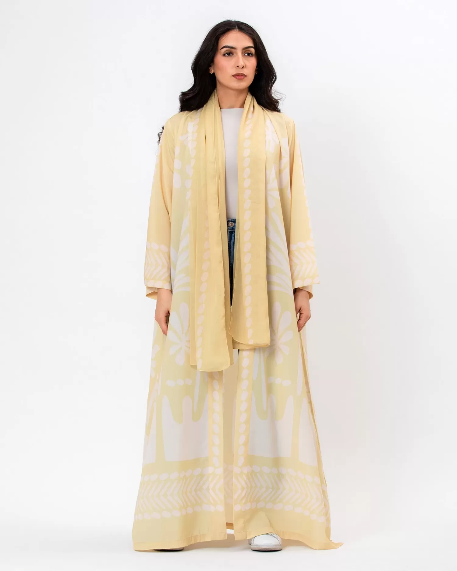 Botanika - Printed Crepe Abaya - Image 1