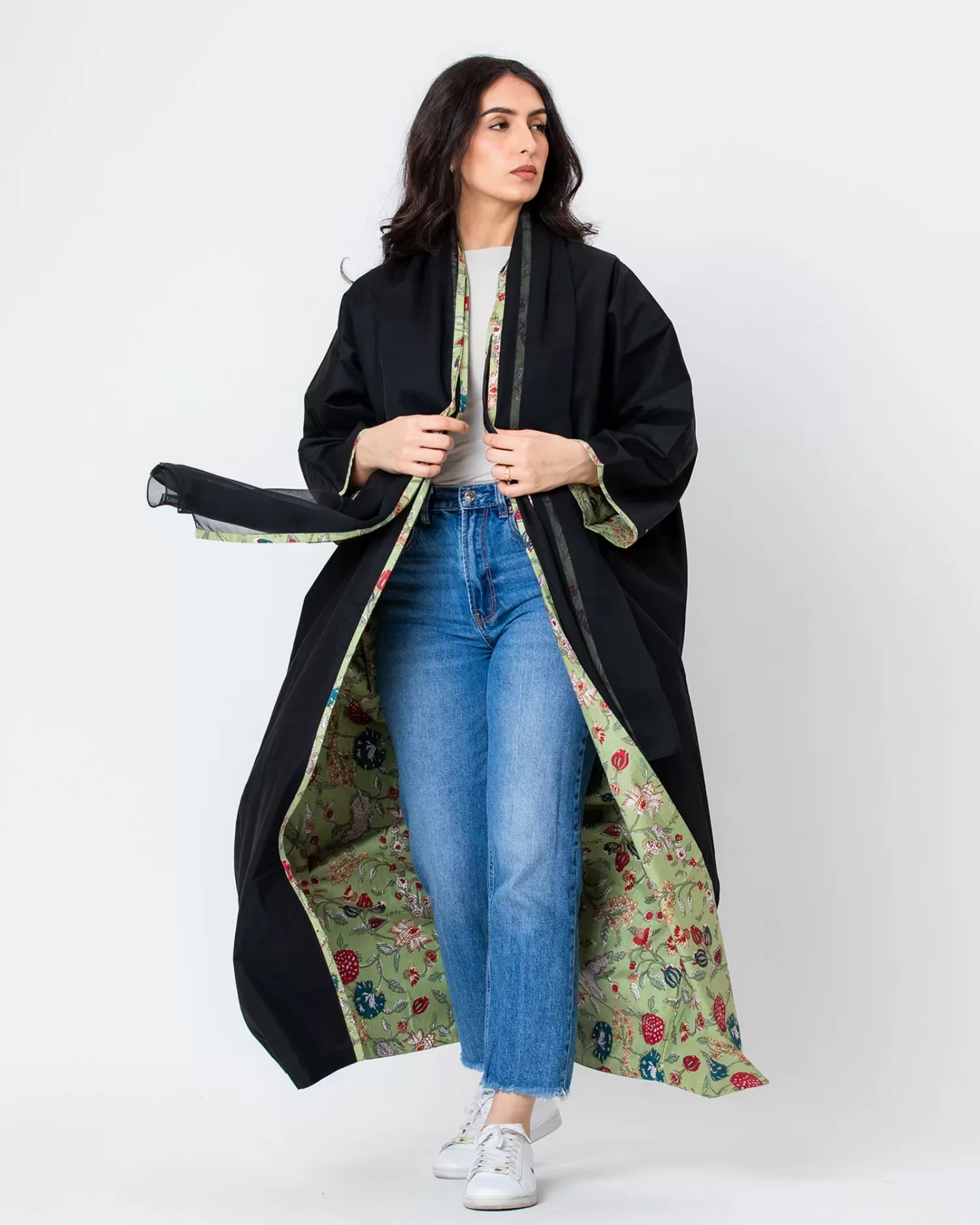 Mom 2 in 1 - Reversible Cotton Abaya - Image 5