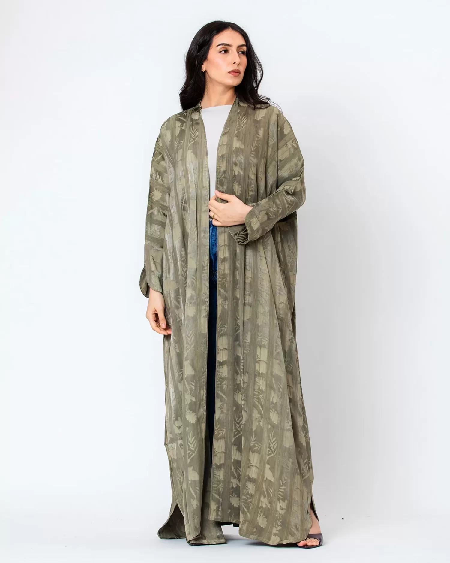 Echo Lux - Viscose Linen Bisht Abaya - Image 6