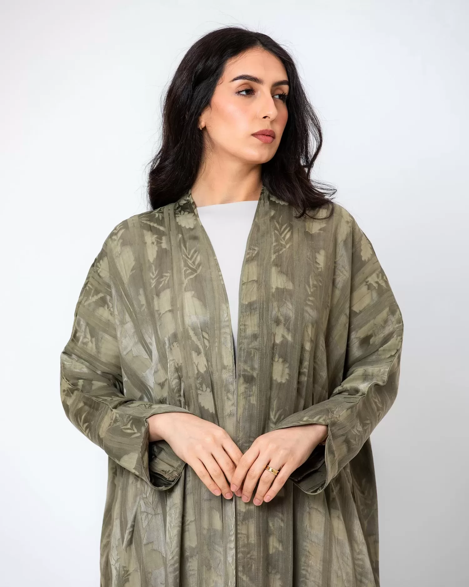 Echo Lux - Viscose Linen Bisht Abaya - Image 2