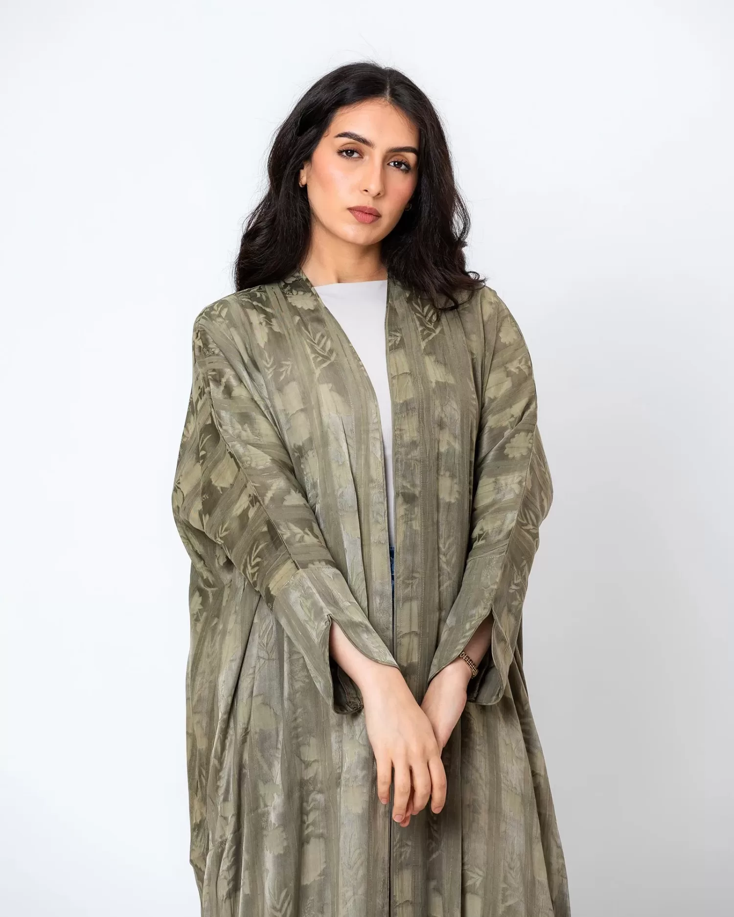 Echo Lux - Viscose Linen Bisht Abaya - Image 4