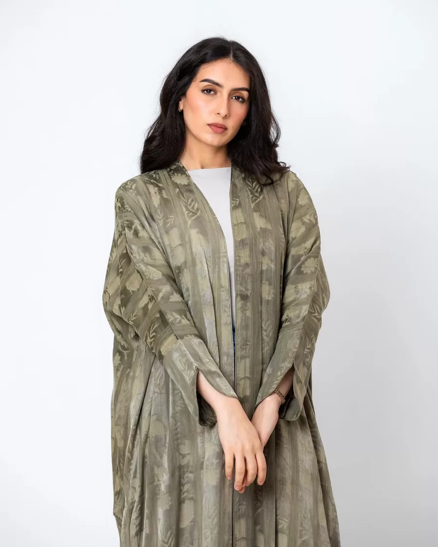 Echo Lux - Viscose Linen Bisht Abaya - Image 4