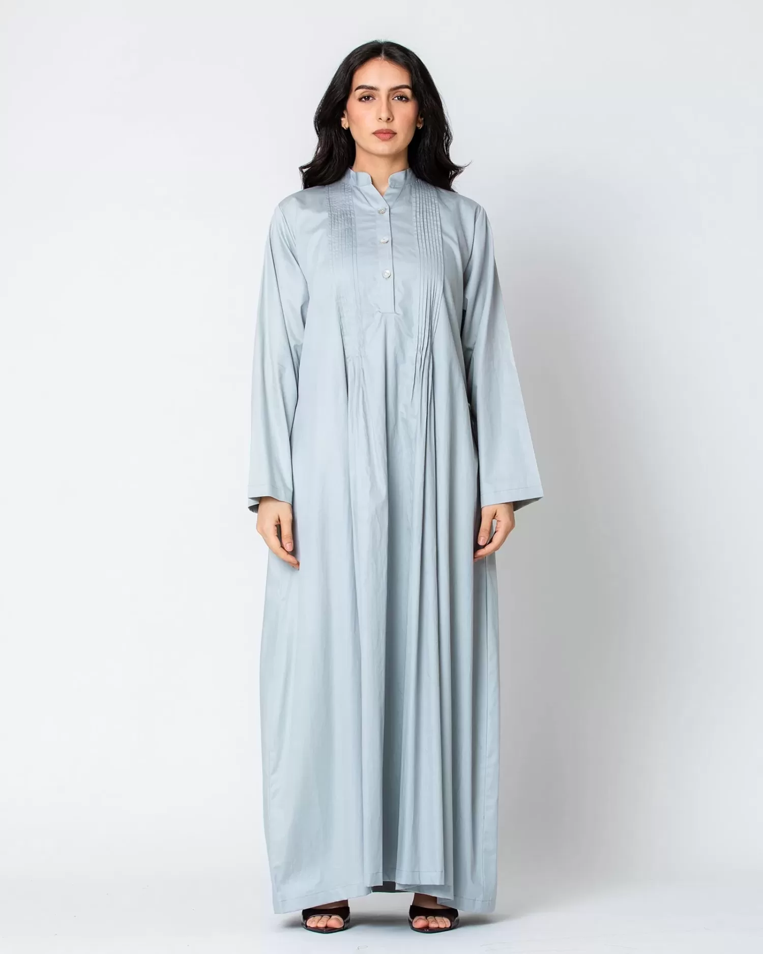 Blossom Hajj - Pleated Cotton Dress Coverup - Image 10