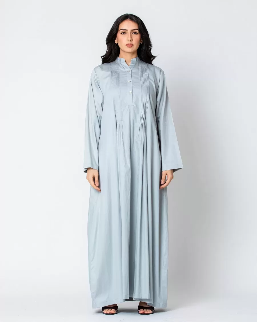 Blossom Hajj - Pleated Cotton Dress Coverup - Image 10