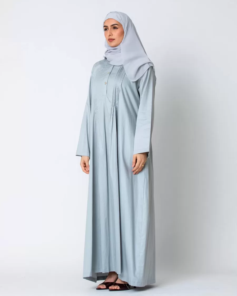 Blossom Hajj - Pleated Cotton Dress Coverup - Image 9