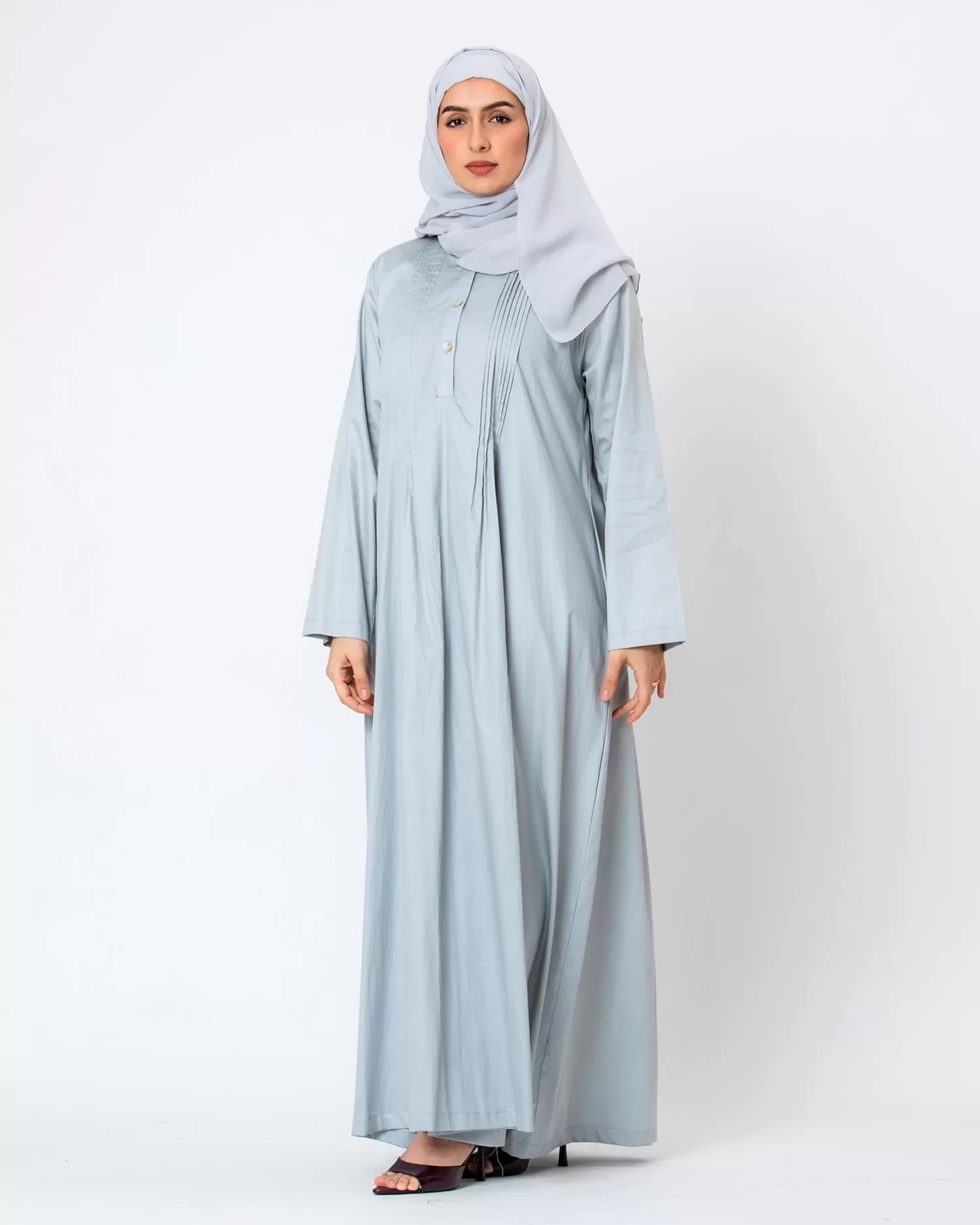 Blossom Hajj - Pleated Cotton Dress Coverup - Image 7